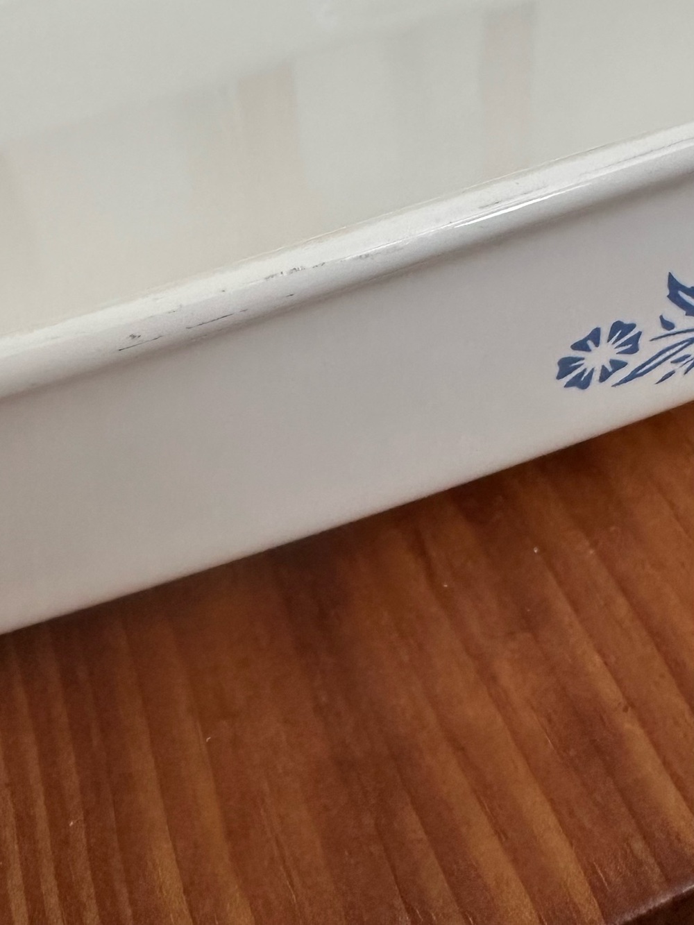 Vintage Corning Ware Blue Cornflower P-332 Rectangular Baking Dish Bakeware - Picture 6 of 11